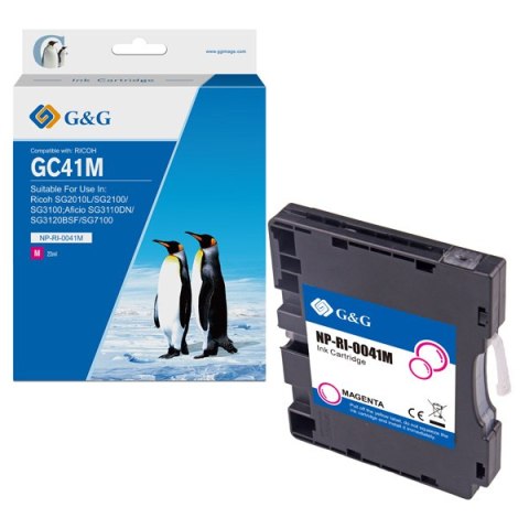 G&G kompatybilny ink / tusz z 405767, NP-RI-0041M, magenta, 600s