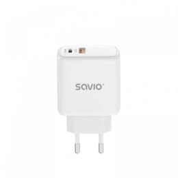 Savio Ładowarka sieciowa USB Quick Charge, Power Delivery 3.0, 30W, LA-06