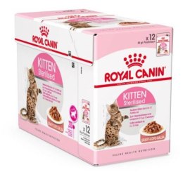 ROYAL CANIN FHN Kitten Sterilised w sosie - mokra karma dla kociąt - 12x85 g