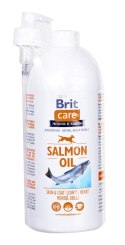 BRIT CARE Olej z łososia - suplement diety na sierść i skórę dla psów i kotów - 1000 ml