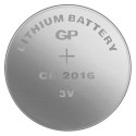 Bateria litowa, CR2016, CR2016, 3V, GP, blistr, 2-pack