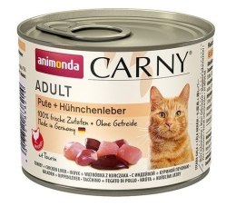 ANIMONDA Cat Carny Adult Indyk z wątróbką kurczaka - mokra karma dla kota - 200 g