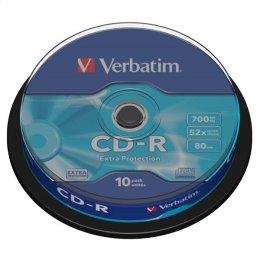 VERBATIM CD-R 700MB 52X EXTRA PROTECTION CAKE*10 43437