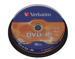 VERBATIM DVD-R 4,7GB 16X CAKE*10 43523