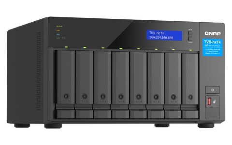 QNAP TVS-h874-i5-32G | 8-zatokowy serwer NAS, Intel Core, 32GB RAM, 2x 2,5GbE RJ-45, PCIe Gen4 Tower