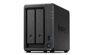 Synology DS723+ | 2-zatokowy serwer NAS, AMD Ryzen, 2GB RAM, 2x 1GbE RJ-45, 2x M.2 NVMe, Tower