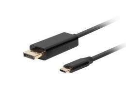 Kabel adapter Lanberg USB-C(M) - Displayport(M) 1,8m 4K 60Hz czarny