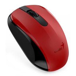 Mysz bezprzewodowa, Genius NX-8008S, czerwona, optyczna, 1200DPI