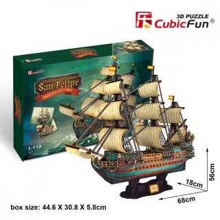 Cubic Fun Puzzle 3D Żaglowiec The Spanish ArmadaSan Felipe