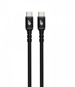 TB Kabel USB-C - USB-C 2m silikonowy czarny