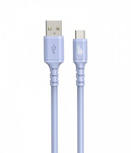TB Kabel USB-USB C 1m silikonowy fioletowy