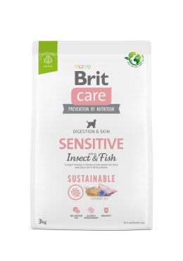 Brit Care Dog Sustainable Sensitive Insect & Fish - sucha karma dla psa - 3 kg