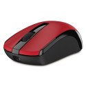 Mysz bezprzewodowa, Genius Eco-8100, czerwona, optyczna, 1600DPI