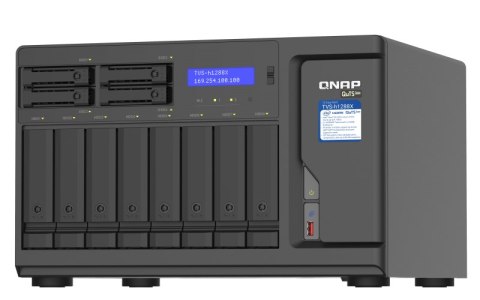 QNAP TVS-h1288X-W1250-16G | 12-zatokowy NAS (8x 3,5" 4x 2,5"), Intel Xeon 16GB RAM 2x10GBase-T Tower