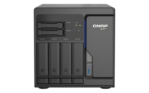 QNAP TS-h686-D1602-8G | 6-zatokowy serwer NAS (4x 3,5" 2x 2,5"), Intel Xeon, 8GB RAM, 4x2,5GbE Tower