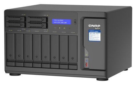 QNAP TVS-h1288X-W1250-16G | 12-zatokowy NAS (8x 3,5" 4x 2,5"), Intel Xeon 16GB RAM 2x10GBase-T Tower