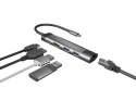 NATEC MULTIPORT FOWLER GO USB-C -> HUB USB 3.0 X2, HDMI 4K, USB-C PD, RJ45 NMP-1985