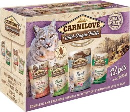 CARNILOVE Cat Wild Origin Fillets - mokra karma dla kota - 12x85 g