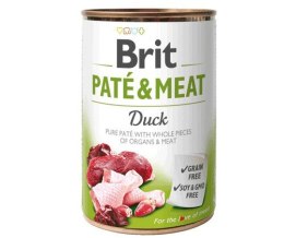 BRIT PATÉ & MEAT z kaczką - mokra karma dla psa - puszka - 400 g