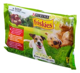 PURINA Friskies Adult - Mix w sosie - mokra karma dla psa - 4 x100 g
