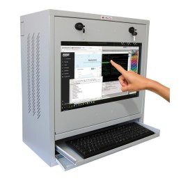 Szafa Techly na komputer przemysłowy PC i monitor dotykowy 22