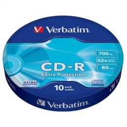 VERBATIM CD-R 700MB 52X EXTRA PROTECTION SP*10 43725