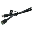 Logo USB kabel (2.0), USB A M - microUSB (M), 0.3m, czarny, blistr