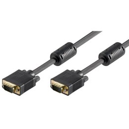 Video Kabel SVGA (D-sub) M - SVGA (D-sub) M, 3m, pozłacane konektory, czarny, Logo blistr