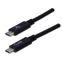USB kabel (3.2 gen 1), USB C (M) - USB C (M), 2m, 5 Gb/s, 5V/3A, czarny