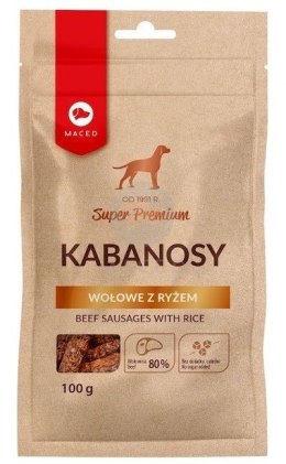 MACED Kabanosy wołowe z ryżem - przysmak dla psa - 100 g