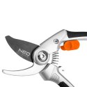 Neo Tools Sekator ogrodowy, średnica cięcia 20mm, długość 210mm, długość ostrza 46mm, stalowe ostrze, aluminiowa rękojeść