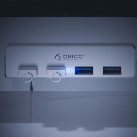 Orico Hub aktywny biurkowy 4*USB-A 5Gbps aluminium