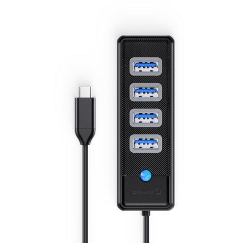 Orico Hub USB-C 4x USB-A 3.1 czarny