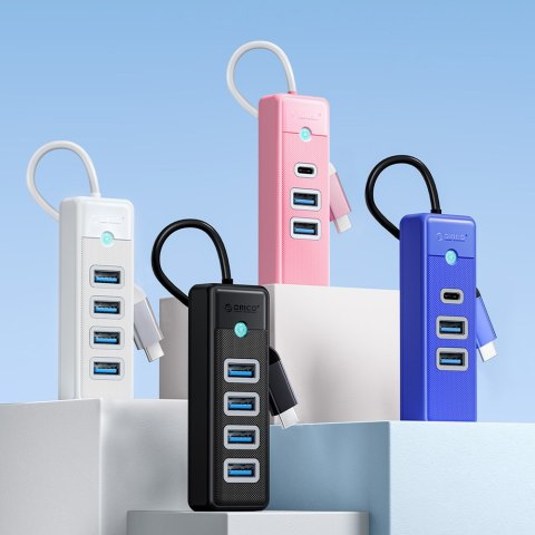 Orico Hub USB-C 4x USB-A 3.1 czarny