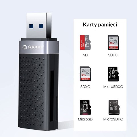 Orico Czytnik kart SD/microSD USB-A 3.1