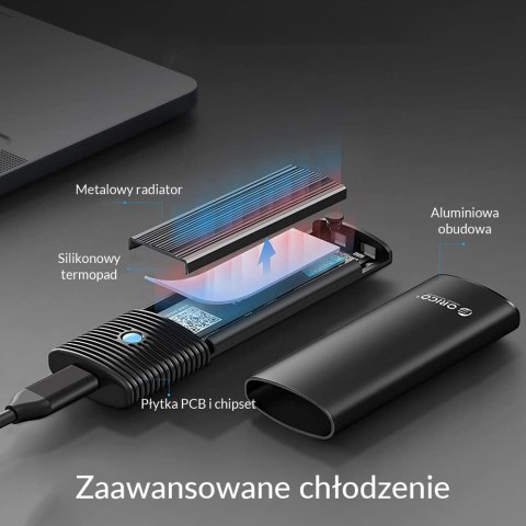 Orico Obudowa dysku M.2 NVMe USB-C 10 Gbps czarna