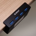 Orico Hub aktywny biurkowy 4*USB-A 5Gbps czarny