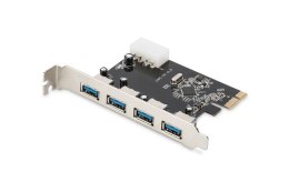 Digitus Karta rozszerzeń/Kontroler USB 3.0 PCI Express, 4xUSB 3.0, Chipset: VL805