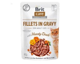 BRIT Care Cat Sterilized Hearty Duck Pouch - mokra karma dla kota - 85 g