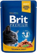 BRIT Cat Pouches Family Plate - mokra karma dla kota - 12 x 100g