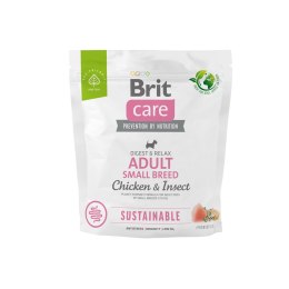 BRIT Care Sustainable Adult Small Breed Chicken & Insect - sucha karma dla psa - 1 kg