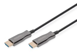 Kabel DIGITUS połączeniowy hybrydowy AOC HDMI 2.0 Premium High Speed Ethernet 4K60Hz UHD HDMI A/HDMI A M/M czarny 10m