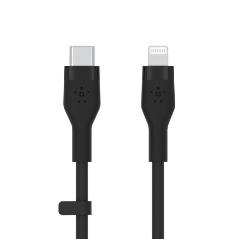 Belkin USB-C - Lightning silicone 1M Black