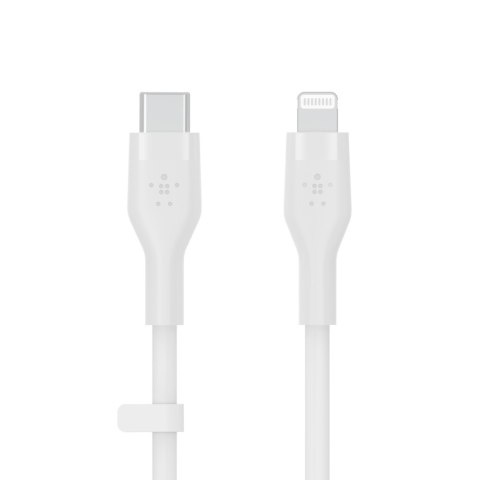 Belkin USB-C - Lightning silicone 2M White