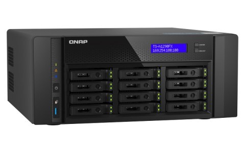 QNAP TS-h1290FX-7232P-64G | 12-zatokowy all flash NAS, AMD Epyc, 64GB RAM, 2x 25GbE SFP28, Tower