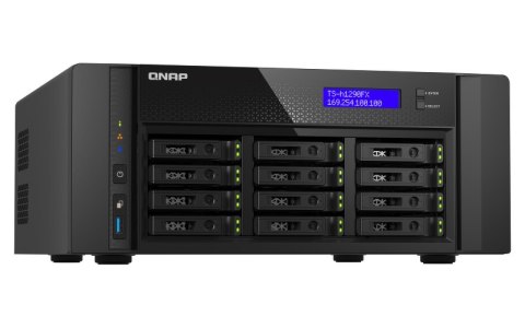 QNAP TS-h1290FX-7232P-64G | 12-zatokowy all flash NAS, AMD Epyc, 64GB RAM, 2x 25GbE SFP28, Tower