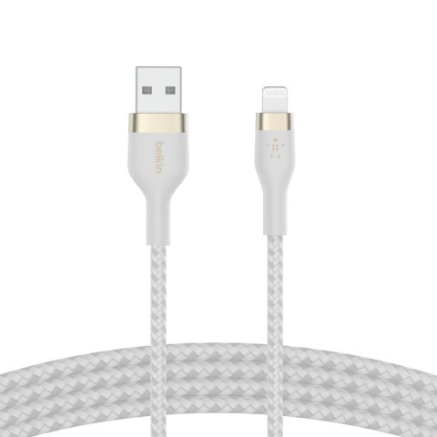 Belkin USB-A to LTG Braided silicone 2M White