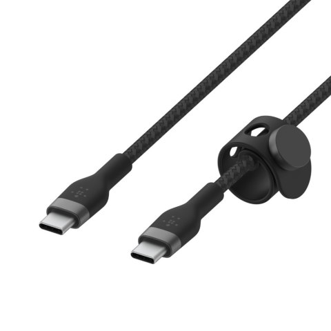 Belkin USB-C to USB-C 2.0 Braided silicone 3M Blac