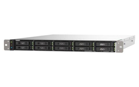 QNAP TS-h1090FU-7302P-256G | 10-zatokowy all flash NAS, AMD Epyc, 256GB RAM, 2x 25GbE SFP28, RP RACK