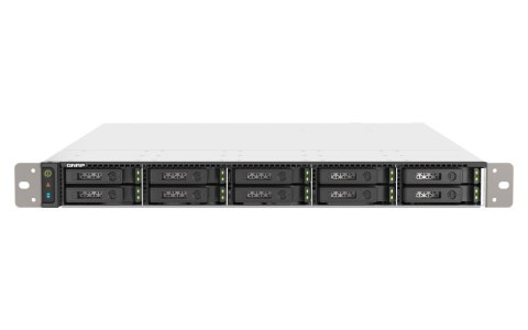 QNAP TS-h1090FU-7302P-256G | 10-zatokowy all flash NAS, AMD Epyc, 256GB RAM, 2x 25GbE SFP28, RP RACK